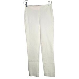 Women's Joseph New Tony Gabardine Stretch White pants Size 34 French luxury US 2
